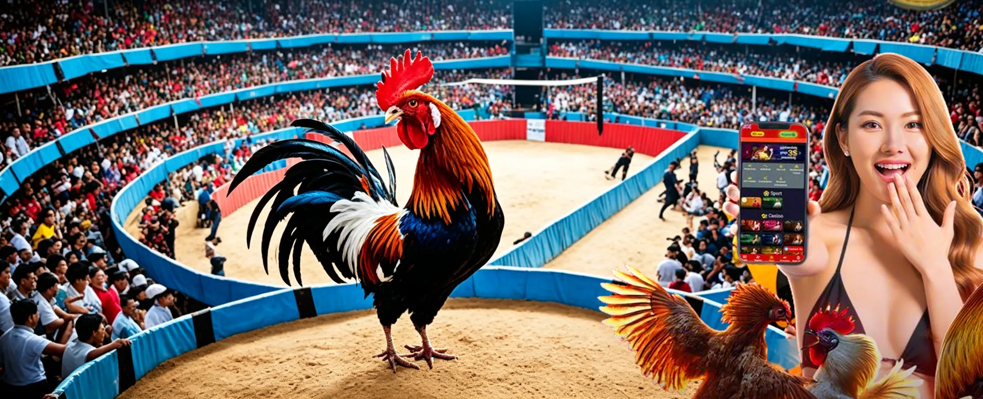 Dynamic background of online casino and sports betting interface